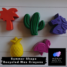 Load image into Gallery viewer, Summer Shape Recycled Wax Crayons - 5 Pack