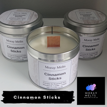 Load image into Gallery viewer, Cinnamon Sticks Scented Candle Tin - 250ml - Moray Melts