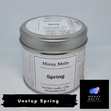 Load image into Gallery viewer, Unstop Spring Scented Candle Tin - 250ml - Moray Melts