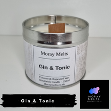 Load image into Gallery viewer, Gin & Tonic Scented Candle Tin - 250ml - Moray Melts