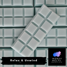Load image into Gallery viewer, Relax & Unwind Wax Melt Snap Bar -50g