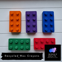 Load image into Gallery viewer, Building Block Shape Recycled Wax Crayons - 5 Pack - Moray Melts