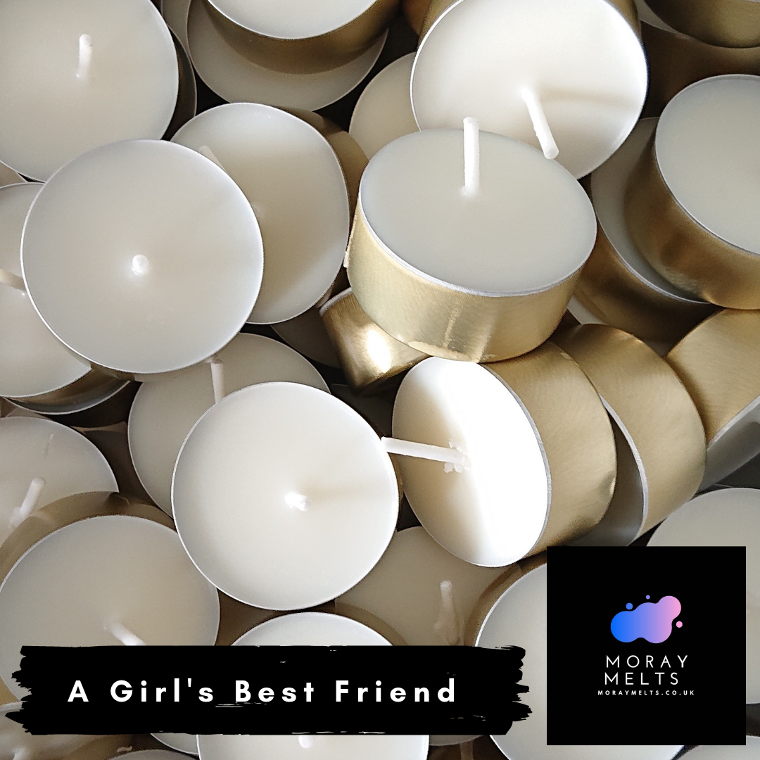 A Girl's Best Friend Tealight Candle Box of 20 Moray Melts