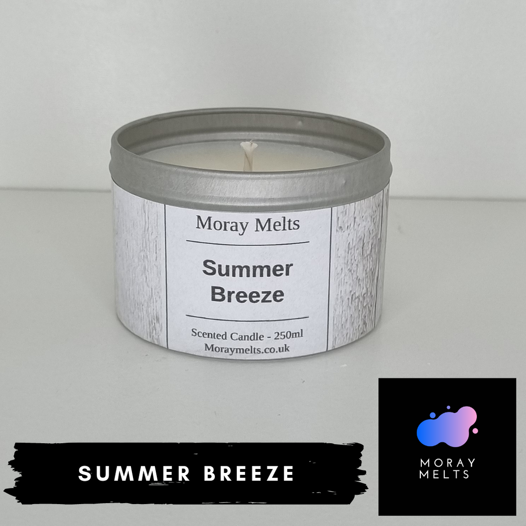 Summer Breeze Scented Candle Tin - 250ml