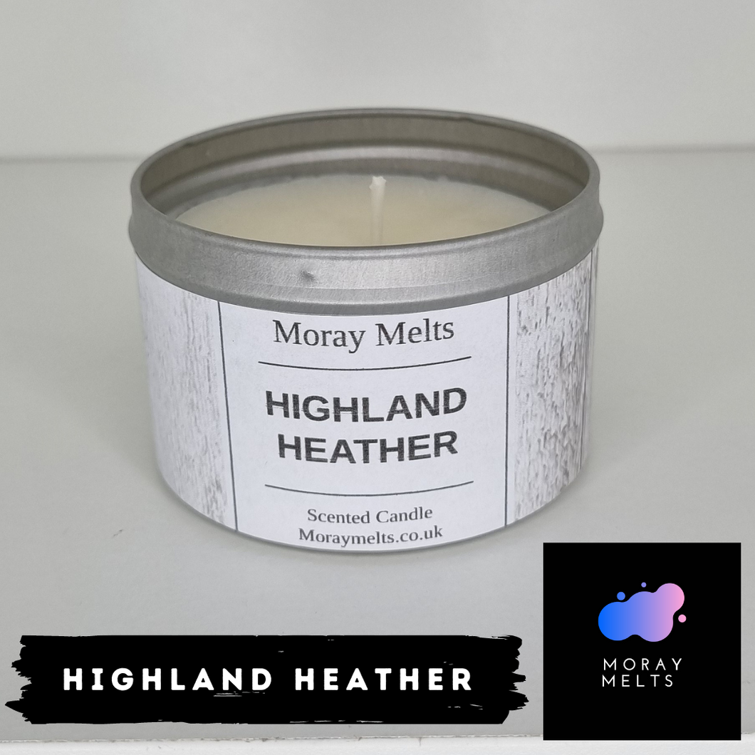 Highland Heather Scented Candle Tin - 250ml