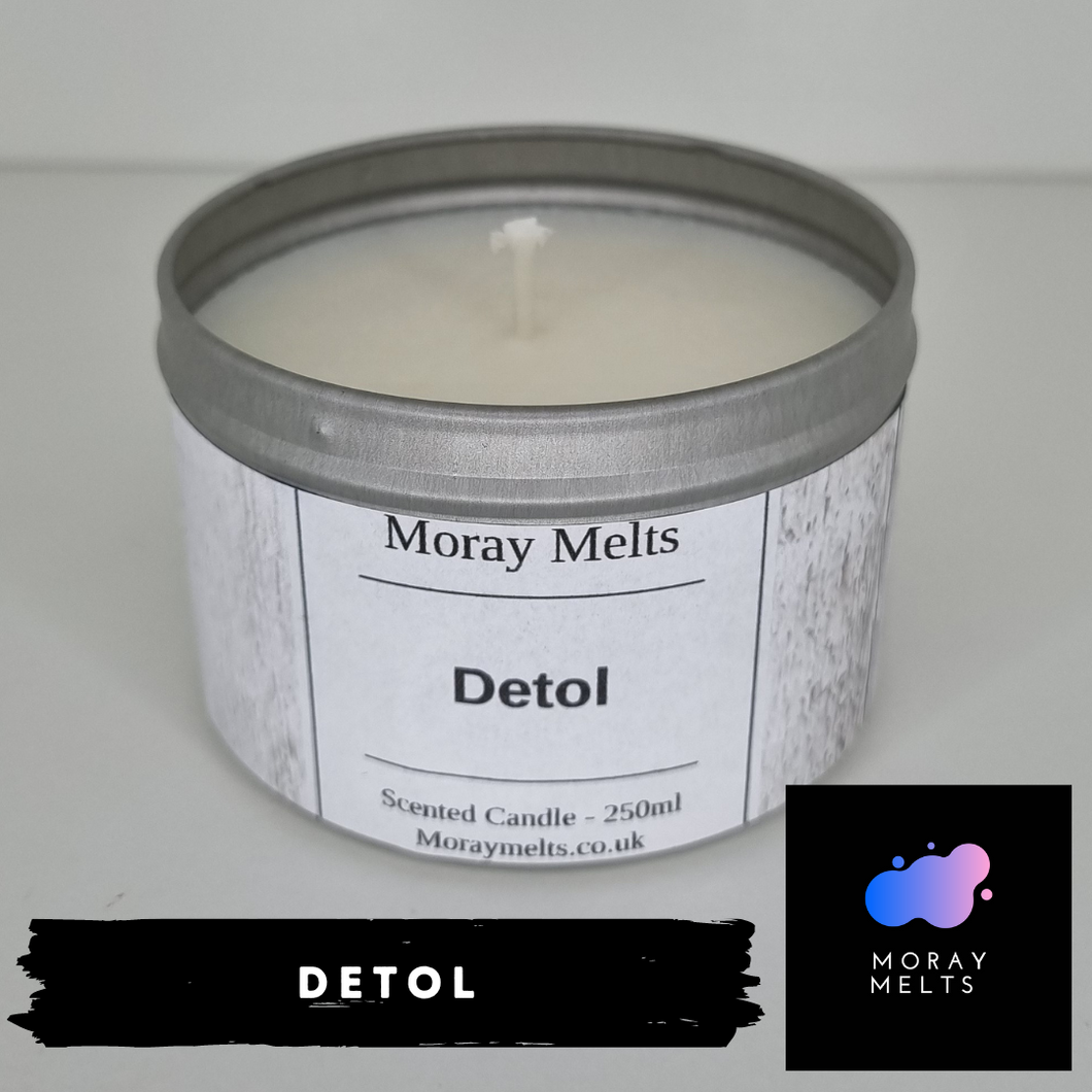 Detol Scented Candle Tin - 250ml - Moray Melts