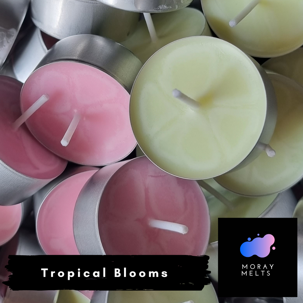 Tropical Blooms Tealight Candle Box