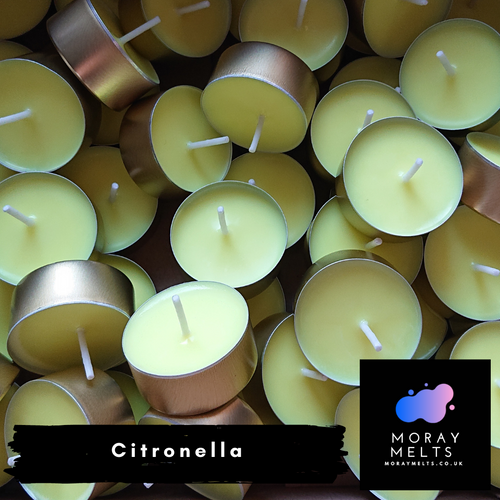 Citronella Tealight Candle Box of 20 - Moray Melts