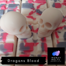 Load image into Gallery viewer, Dragons Blood Bleeding Skulls - 2 Pack 40g - Moray Melts
