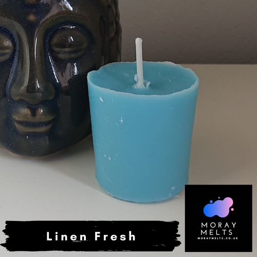 Linen Fresh Scented Votive Candle Refill - 50g - Moray Melts