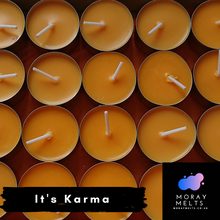 Load image into Gallery viewer, It&#39;s Karma Tealight Candle Box of 20 - Moray Melts
