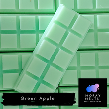 Load image into Gallery viewer, Green Apple Wax Melt Snap Bars QTY 6 per pack - WHOLESALE ONLY
