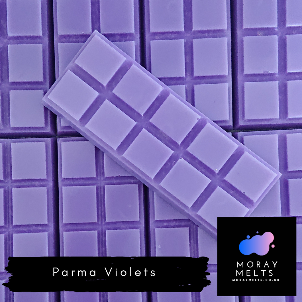 Parma Violets Wax Melt Snap Bar -25g or 50g - Moray Melts