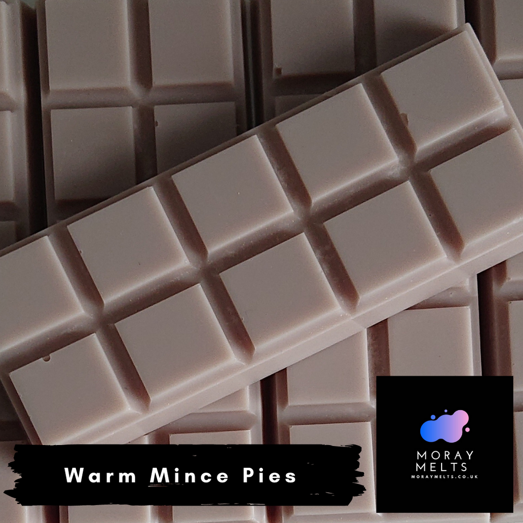 Warm Mine Pies Wax Melt Snap Bars QTY 6 per pack - WHOLESALE ONLY