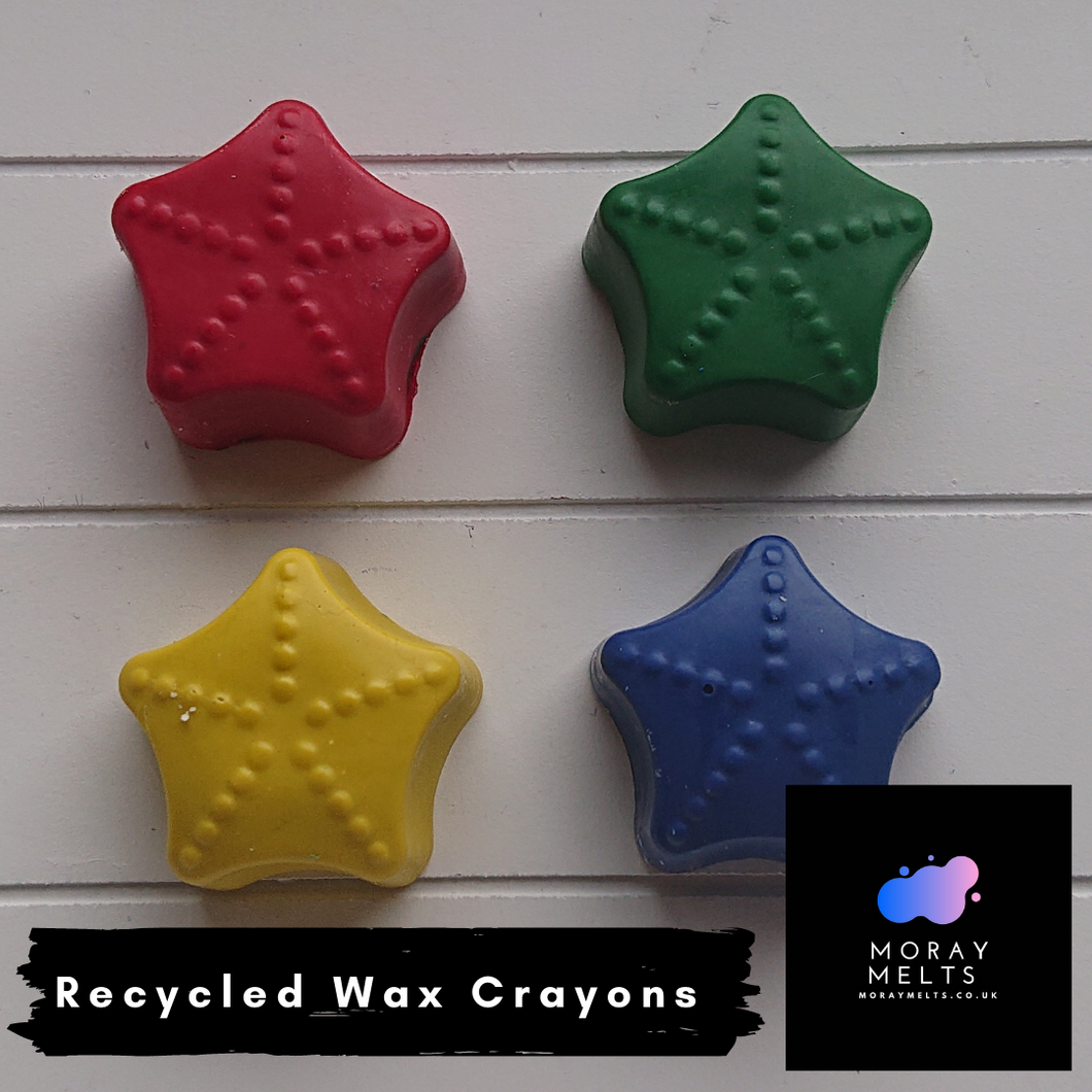 Star Shape Recycled Wax Crayons - 4 Pack