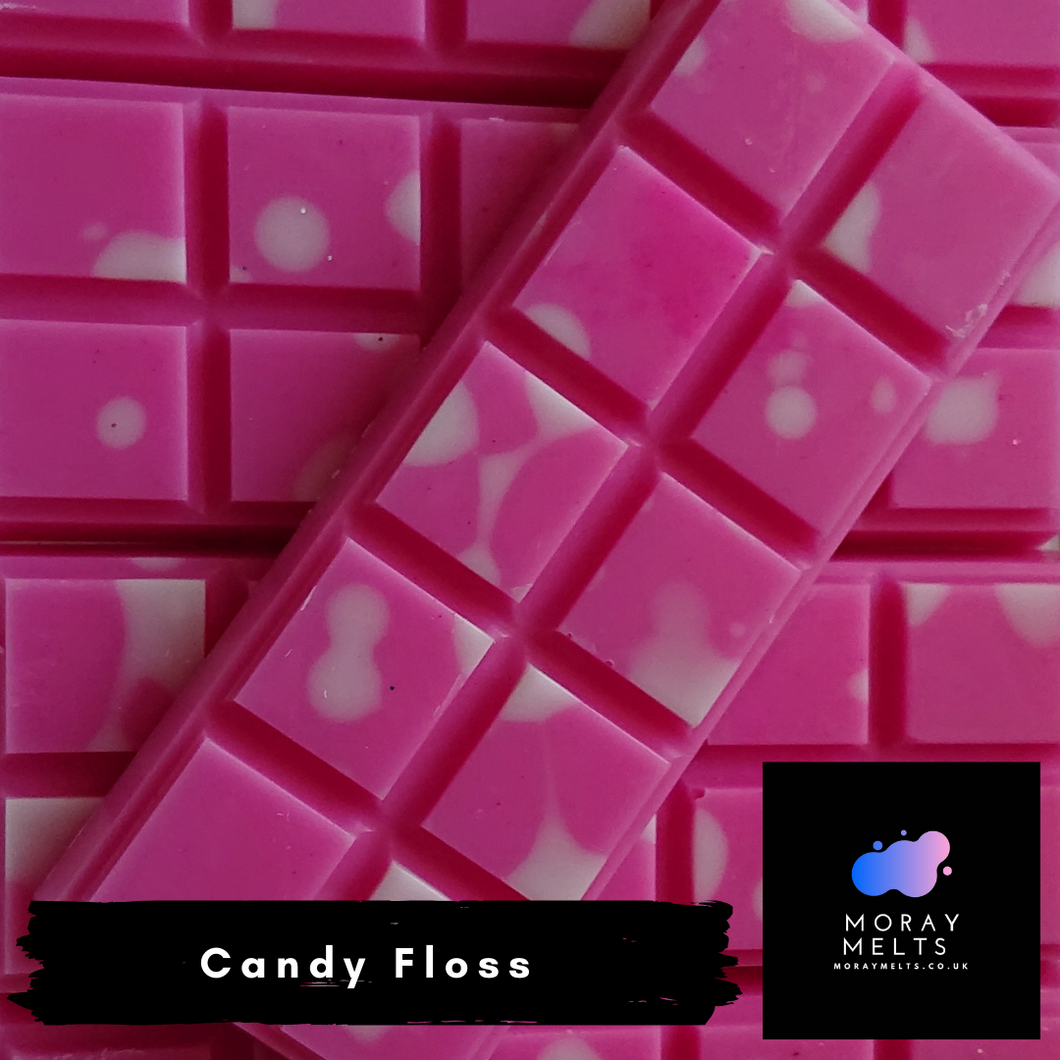Candy Floss Wax Melt Snap Bar -25g or 50g - Moray Melts