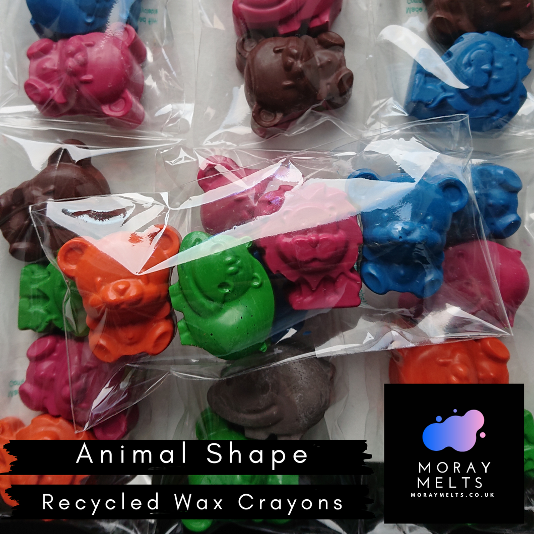 Animal Shape Recycled Wax Crayons - 4 Pack - Moray Melts