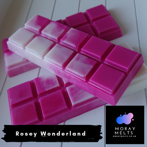 Rosey Wonderland Wax Melt Snap Bar - 50g - Moray Melts