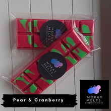 Load image into Gallery viewer, Pear &amp; Cranberry Wax Melt Snap Bar -25g or 50g - Moray Melts

