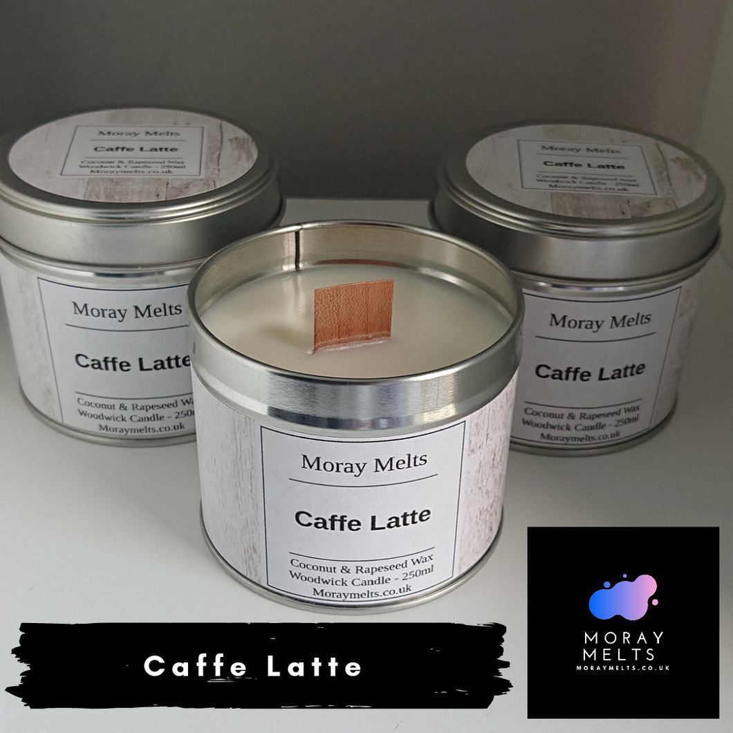***DAMAGED** Caffe Latte Scented Candle Tin - 250ml