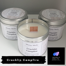 Load image into Gallery viewer, Cracklin Campfire Scented Candle Tin - 250ml
