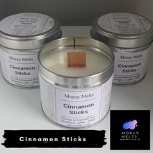 Load image into Gallery viewer, Cinnamon Sticks Scented Candle Tin - 250ml - Moray Melts
