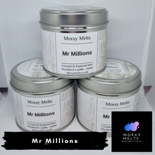 Load image into Gallery viewer, Mr Millions Scented Candle Tin - 250ml - Moray Melts
