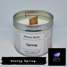 Load image into Gallery viewer, Unstop Spring Scented Candle Tin - 250ml - Moray Melts
