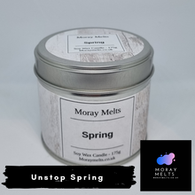 Load image into Gallery viewer, Unstop Spring Scented Candle Tin - 250ml - Moray Melts
