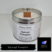 Load image into Gallery viewer, Spiced Pumpkin Scented Candle Tin - 250ml
