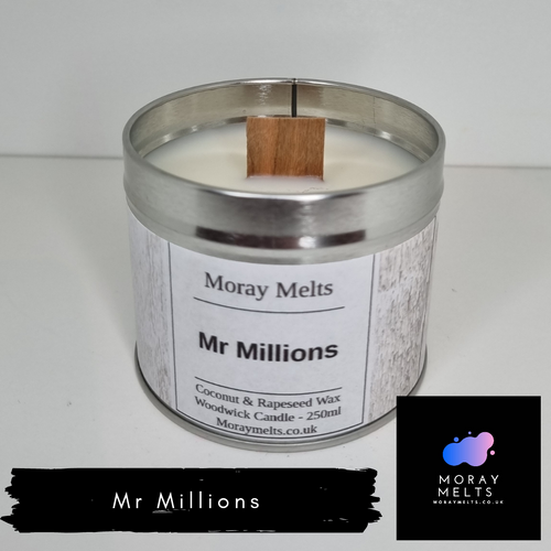 Mr Millions Scented Candle Tin - 250ml - Moray Melts