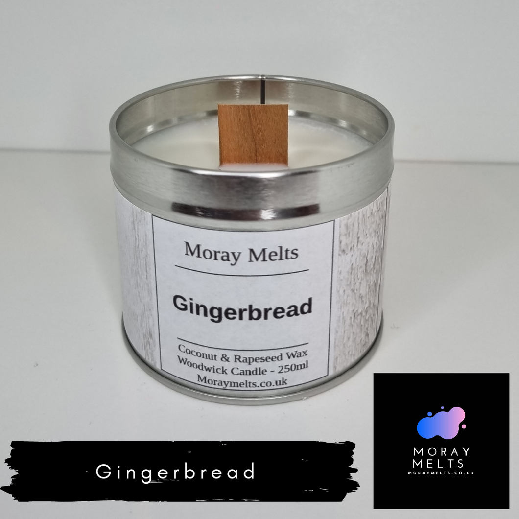 Gingerbread Scented Candle Tin - 250ml