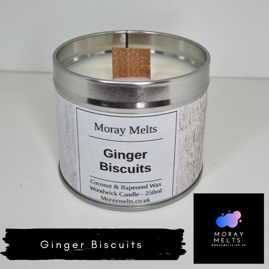 Ginger Biscuits Scented Candle Tin - 250ml