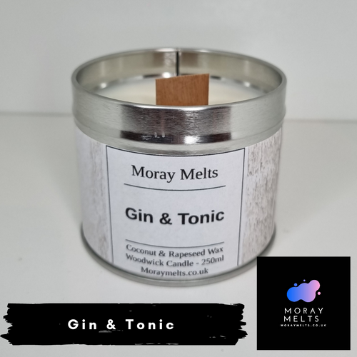 Gin & Tonic Scented Candle Tin - 250ml - Moray Melts