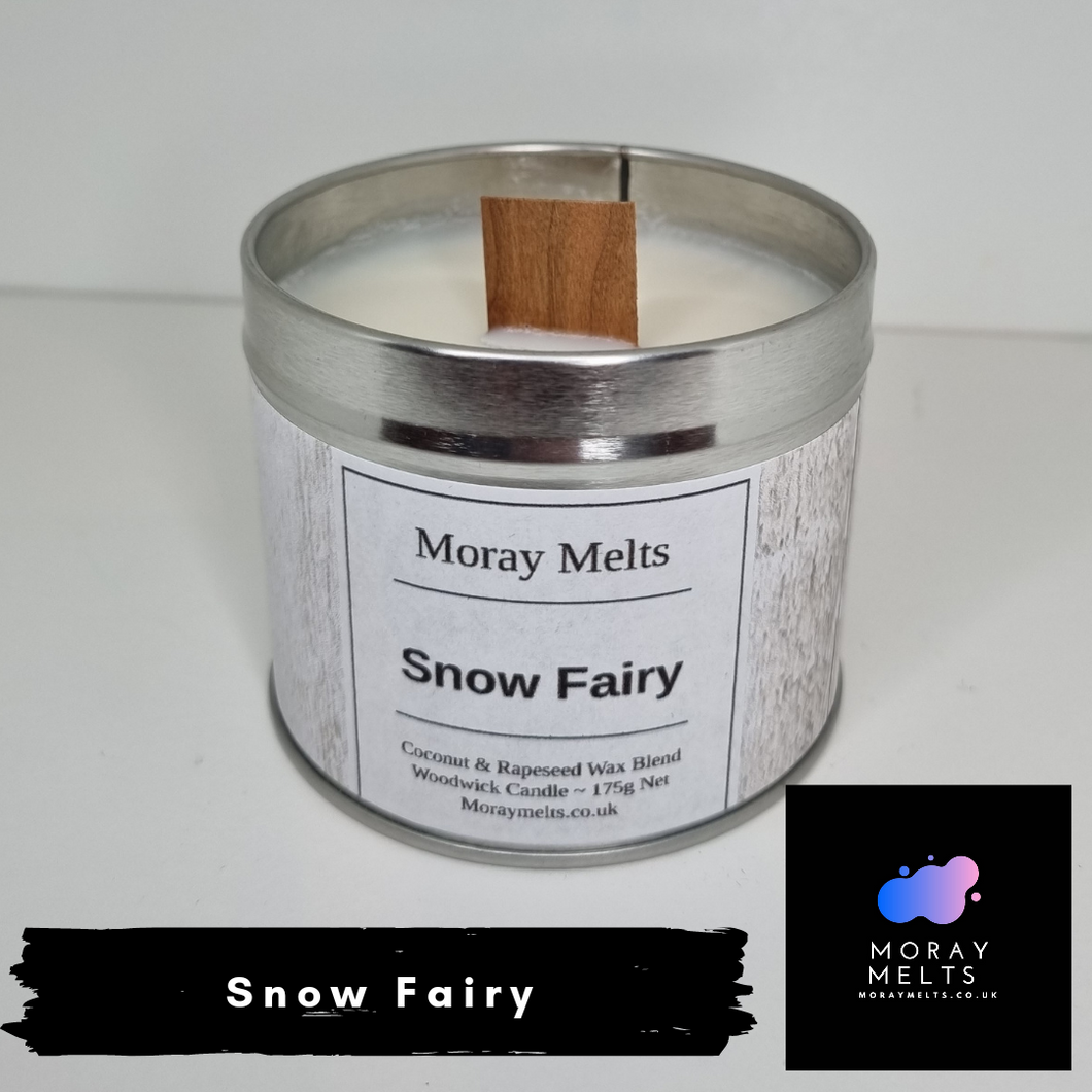 Frosted Fairy Scented Candle Tin - 175g - Moray Melts