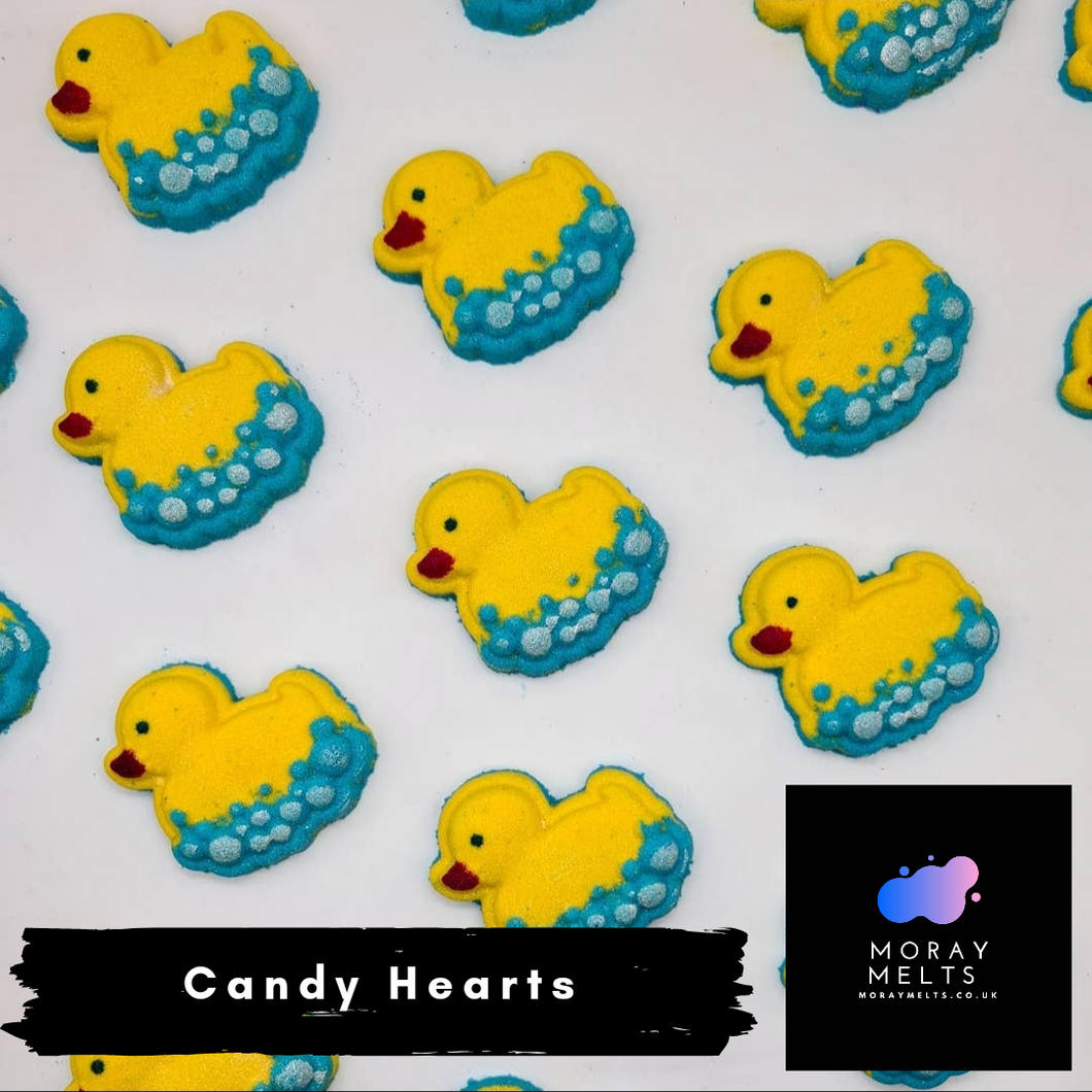 Candy Hearts Rub-A-Dub Duck Bath Bomb