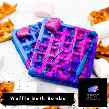Load image into Gallery viewer, Rhubarb &amp; Custard Waffle Bath Bomb
