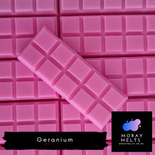 Load image into Gallery viewer, Geranium Wax Melt Snap Bars QTY 6 per pack - WHOLESALE ONLY
