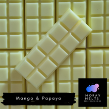 Load image into Gallery viewer, Mango &amp; Papaya Wax Melt Snap Bar -50g
