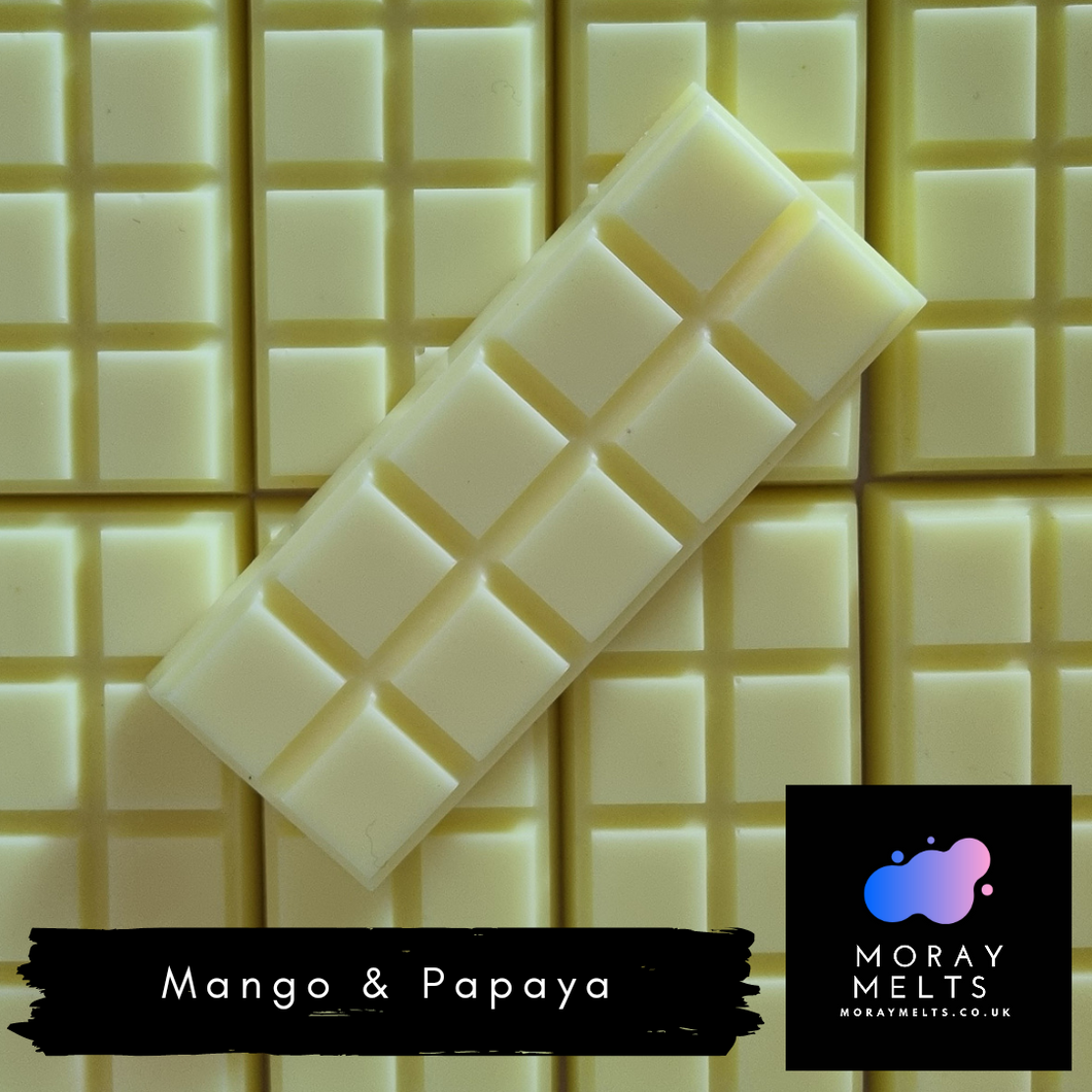 Mango & Papaya Wax Melt Snap Bar -50g