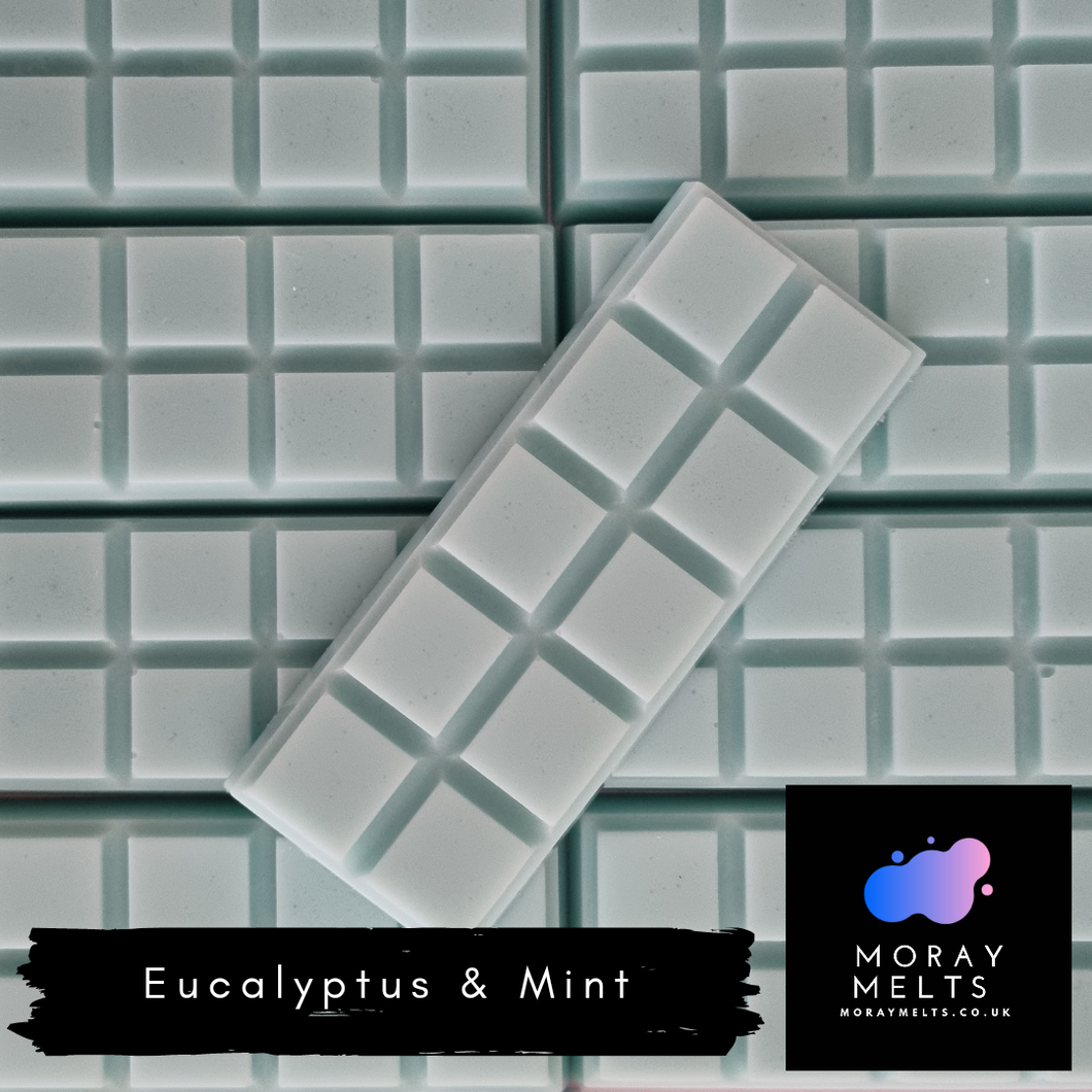 Eucalyptus & Mint Wax Melt Snap Bar -50g - Moray Melts