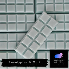 Load image into Gallery viewer, Eucalyptus &amp; Mint Wax Melt Snap Bars QTY 6 per pack - WHOLESALE ONLY
