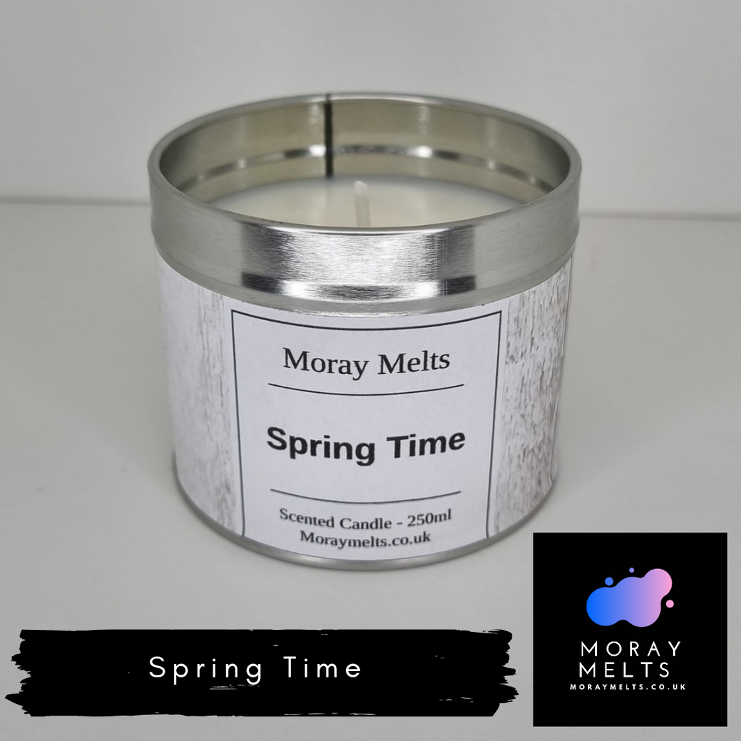 Spring Time Scented Candle Tin - 250ML - Moray Melts