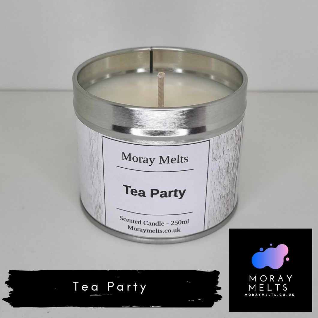 Tea Party Scented Candle Tin - 250ML