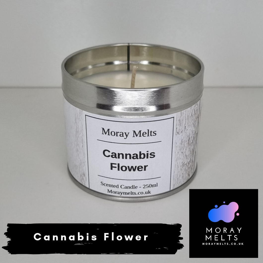 Cannabis Flower Scented Candle Tin - 250ML