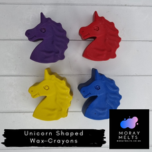 Load image into Gallery viewer, Unicorn Shape Recycled Wax Crayons - 4 Pack
