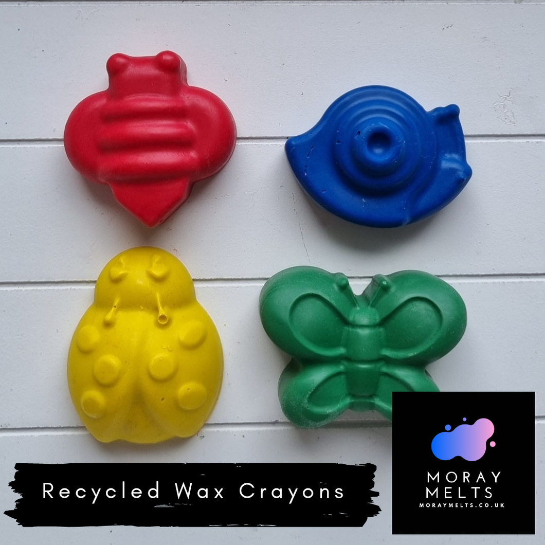 Bug Shape Recycled Wax Crayons - 4 Pack - Moray Melts
