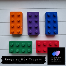 Load image into Gallery viewer, Building Block Shape Recycled Wax Crayons - 5 Pack - Moray Melts
