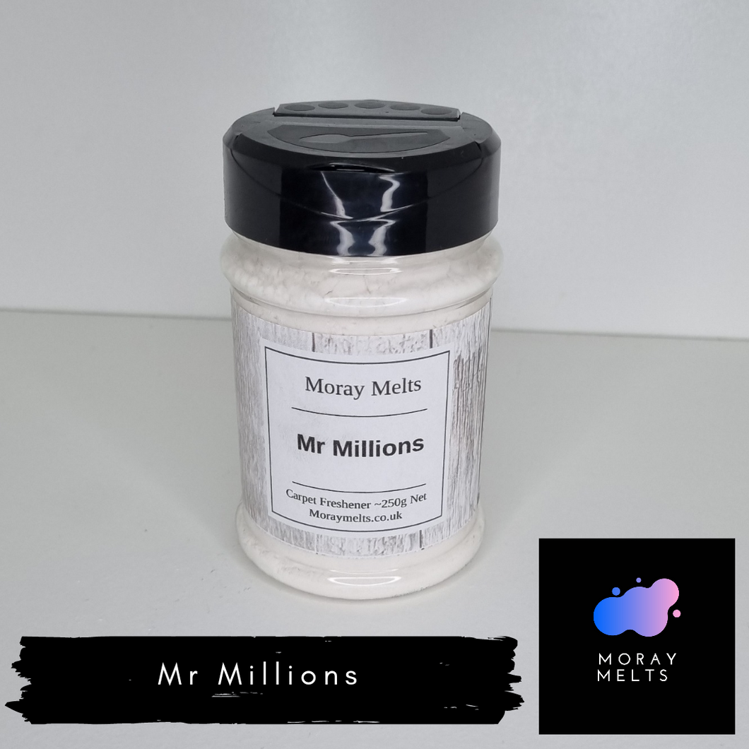 Mr Millions - Carpet Freshener Shaker/Refill Pouch - Moray Melts