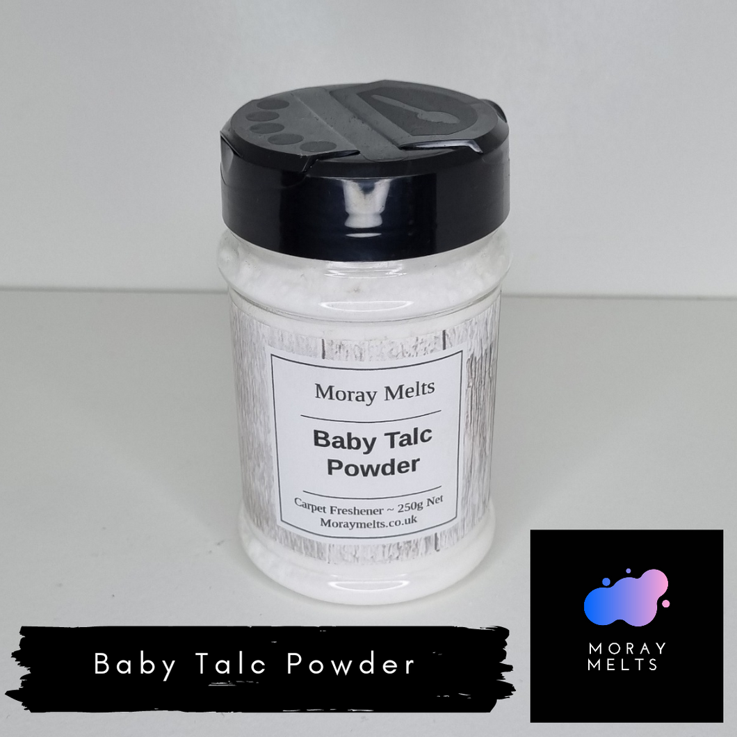 Baby Talc Powder - Carpet Freshener Shaker/Refill Pouch - Moray Melts